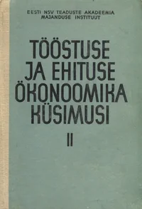 Tööstuse ja ehituse ökonoomika küsimusi