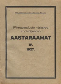 Piimasaaduste Väljaveo Kontrolljaama aastaraamat
