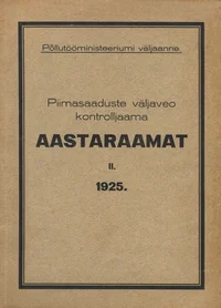 Piimasaaduste Väljaveo Kontrolljaama aastaraamat
