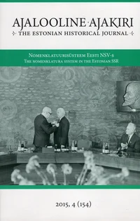 Ajalooline ajakiri 2015/4. The Estonian Historical Journal