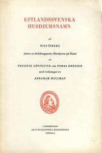 Estlandssvenska husdjursnamn