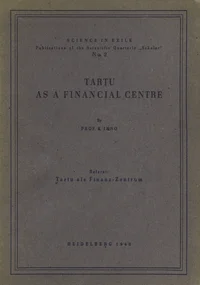 Tartu as a financial centre