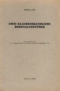 Zwei Glaubenskundliche Bodenaltertümer