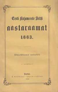 Eesti Kirjameeste Seltsi aastaraamat 1883