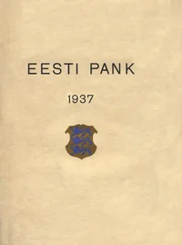 Eesti Panga 1937. a. aruanne