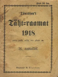 Tõnissoni Täht-raamat 1918