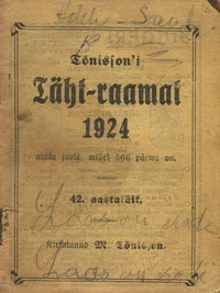 Tõnissoni Täht-raamat 1924