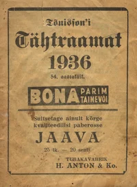 Tõnissoni Täht-raamat 1936