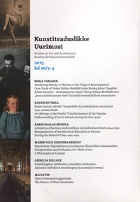 Kunstiteaduslikke uurimusi 2017/3-4