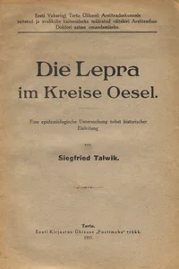 Die Lepra im Kreise Oesel