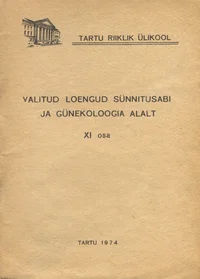 Valitud loengud sünnitusabi ja günekoloogia alalt