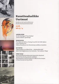 Kunstiteaduslikke uurimusi 2018/4