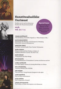 Kunstiteaduslikke uurimusi 2018/1-3