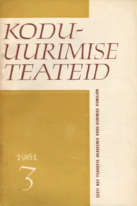 Kodu-uurimise teateid