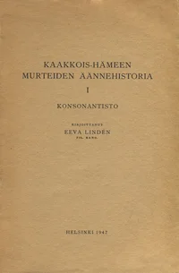Kaakkois-Hämeen murteiden äännehistoria