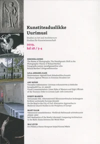 Kunstiteaduslikke Uurimusi 2019/3-4