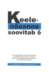 Keelenõuanne soovitab