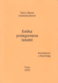 Eetika prolegomena tabelid