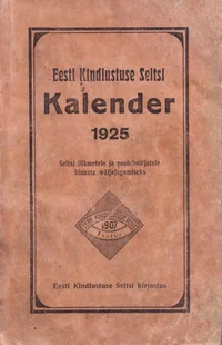 Eesti Kindlustuse Seltsi kalender 1925