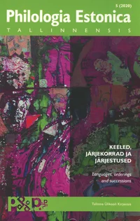 Keeled, järjekorrad ja järjestused. Languages, orderings and successions