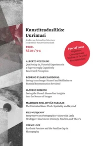 Kunstiteaduslikke Uurimusi 2020/3-4