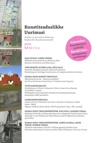 Kunstiteaduslikke Uurimusi 2021/3-4
