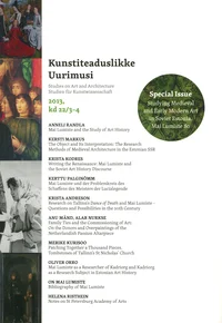 Kunstiteaduslikke Uurimusi 2013/3-4