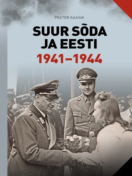 Suur sõda ja Eesti - Peeter Kaasik (Äripäev, 2022). Mustvalge ajaloofoto, millel on kujutatud sõjaväevormis mehi rahvamassi keskel, tõenäoliselt Teise maailmasõja aegne stseen. Kaane kujundus on minimalistlik tumehalli taustaga, pealkiri on esitatud suure kontrastse trükikirjaga.