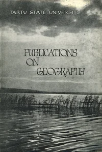 Geograafia-alaseid töid. Publications on geography. Труды по географии