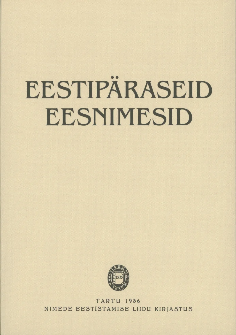 Eestipäraseid eesnimesid