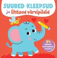 Suured kleepsud ja lihtsad värvipildid (elevant)