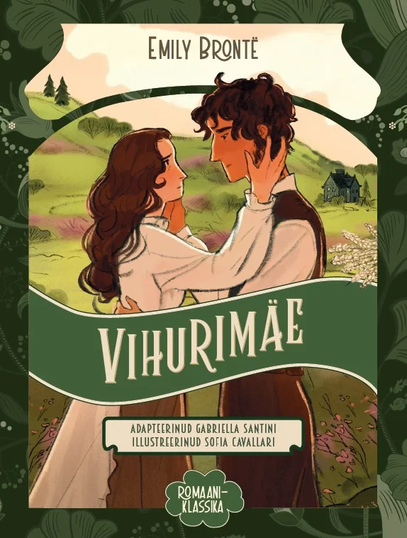 Illustreeritud kaanepilt romantilist stiilis, kus kaks noort inimest – naine valgetes riietes ja mees tumedamas kuues – on üksteise embuses rohelise looduse taustal. Pehmed pastelltoonid ja art nouveau-mõjuline kujundus annavad pildile unistava, nostalgilise õhkkonna.