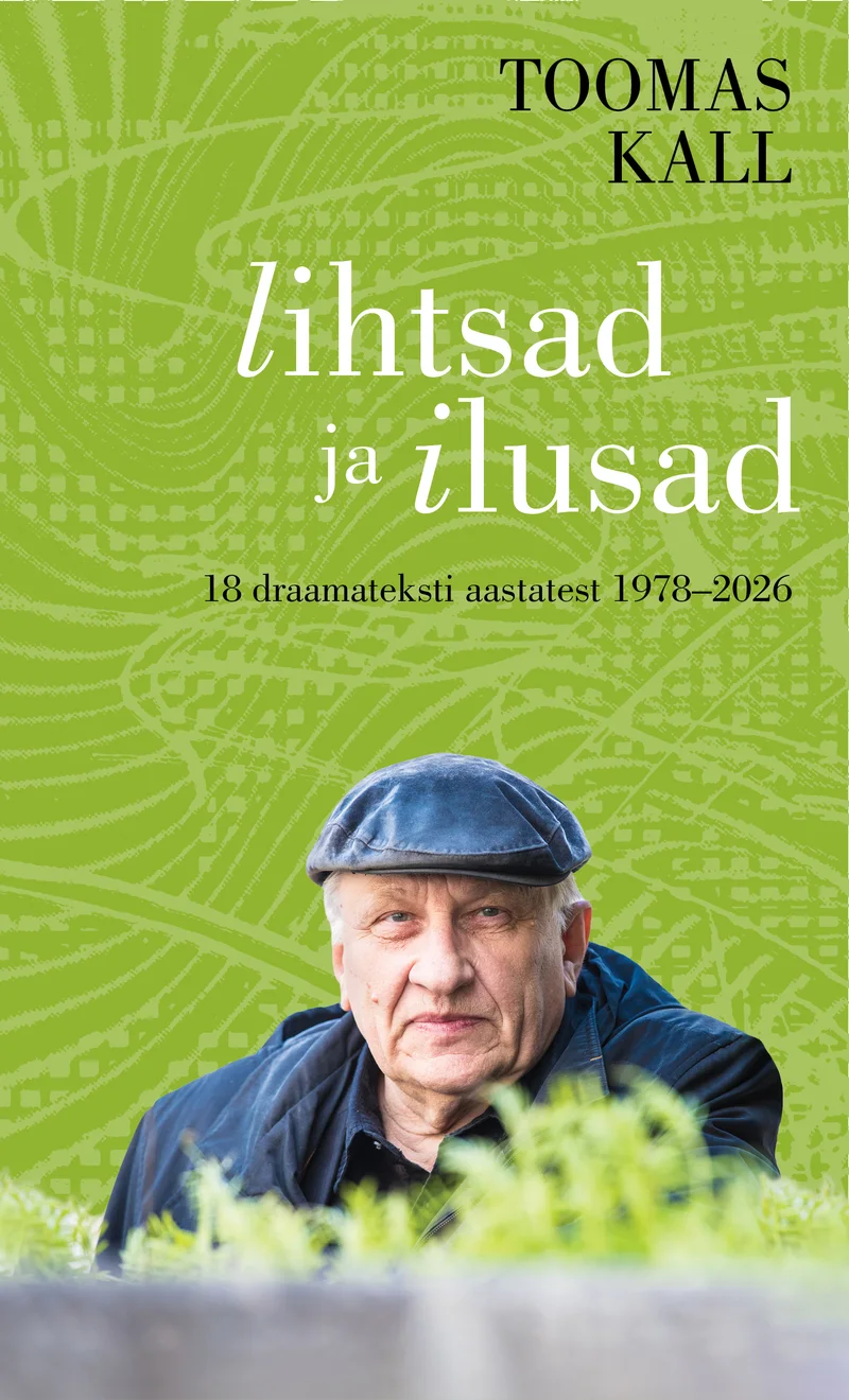 Rohelisel taimemustriga taustal on kesksel kohal must-valge foto eakast mehest, kes istub ja vaatab rahulikult kaamerasse. Kaane üldtoon on soojalt roheline ning kujundus on lihtne ja klassikaline.