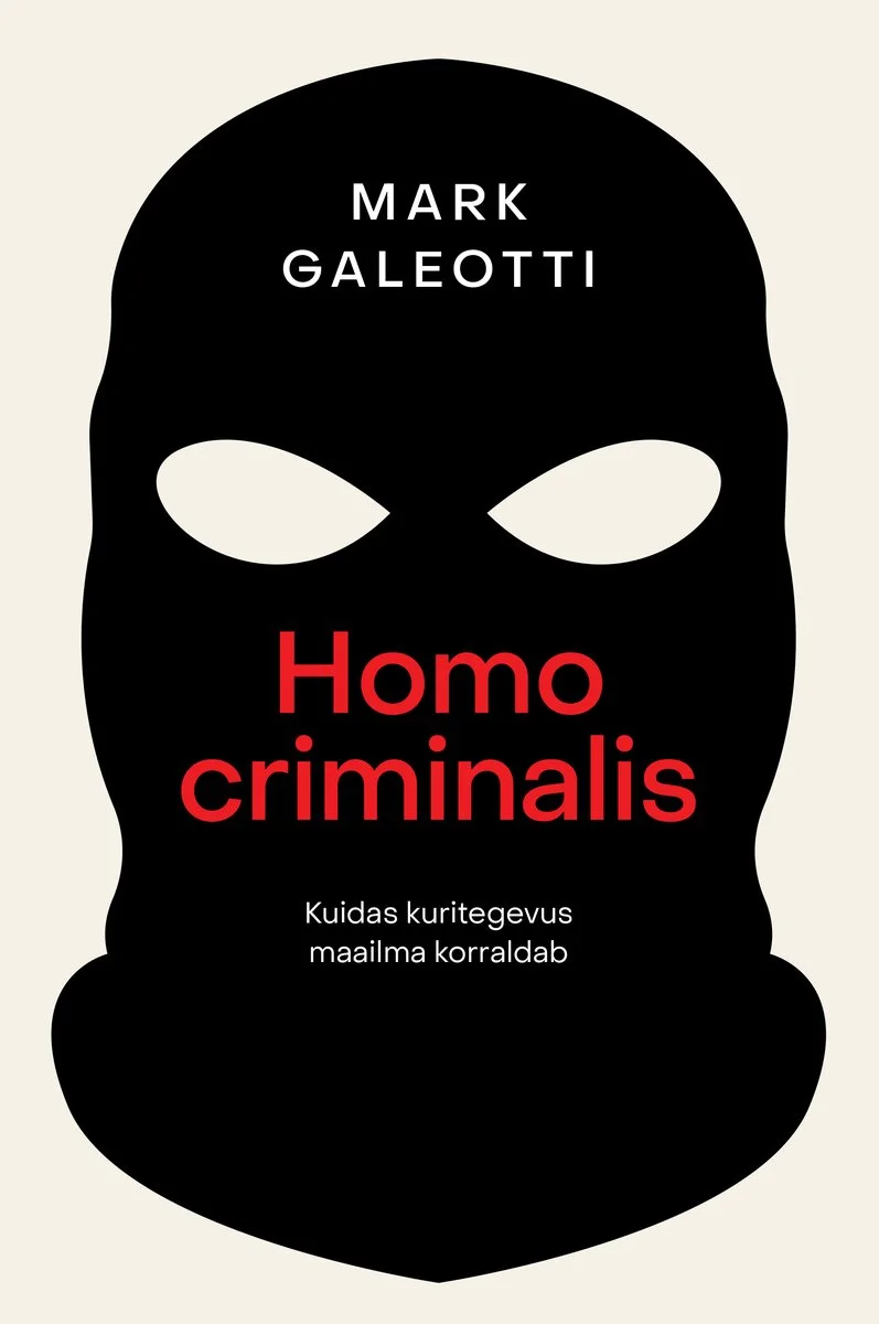Valge taustal kujutatud must maskeeritud pea (passamontana mask), mille sees on punane pealkiri. Minimalistlik ja graafiline kujundus loob kuritegeliku ja varjatud identiteedi sümboli.