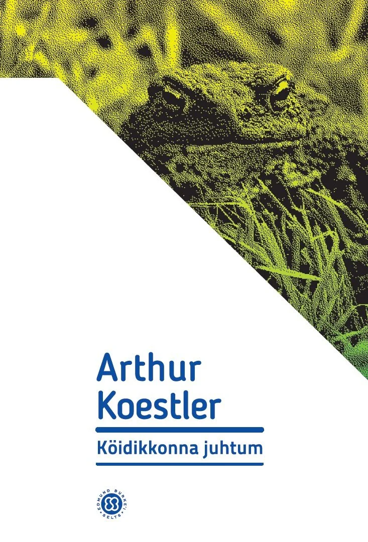 Köidikkonna juhtum - Arthur Koestler (Postimehe kirjastus, 2026). Kaanel domineerib lähivõte rohelises rohus peituvast kärnkonnast, mille pruunikas-roheline nahk sulandub ümbritseva taimestikuga. Foto on realistlik ja detailne, taustaks rohelised rohutaimed.