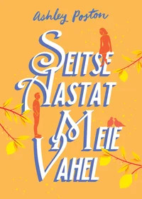 Seitse aastat meie vahel - Ashley Poston (2026). Sooja oranžikaskollase taustaga kaanel on kujutatud kaht siluetti – naine ja mees –, keda ümbritsevad õrnad oksakesed sidrunikollaste puuviljadega. Illustratsioon on elegantne ja romantilise õhkkonnaga.