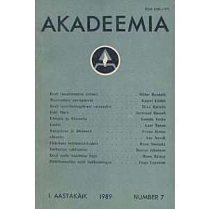 Akadeemia 1989/07