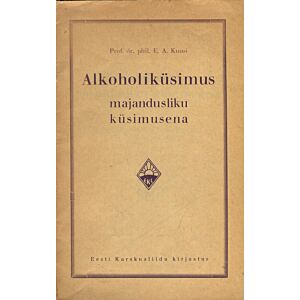 Alkoholiküsimus majandusliku küsimusena