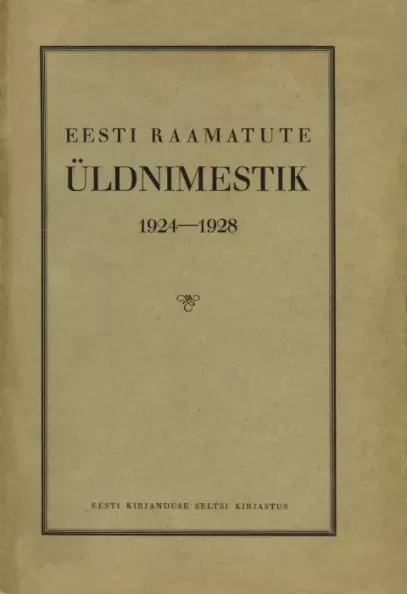 Eesti raamatute üldnimestik