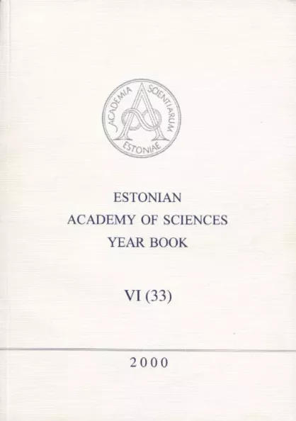 Estonian Academy of Sciences Year Book 6. osa