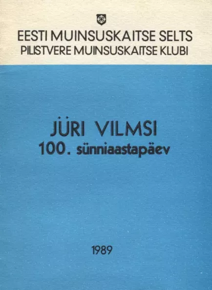 Jüri Vilmsi 100. sünniaastapäev