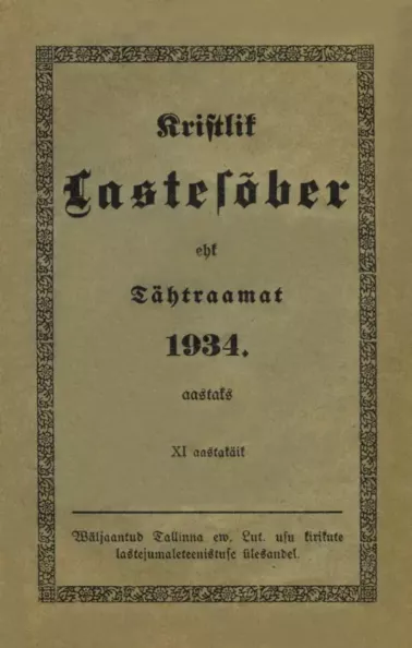 Kristlik lastesõber ehk Tähtraamat 1934. aastaks