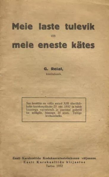 Meie laste tulevik on meie eneste kätes