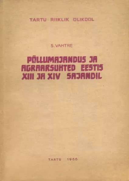 Põllumajandus ja agraarsuhted Eestis XIII-XIV sajandil