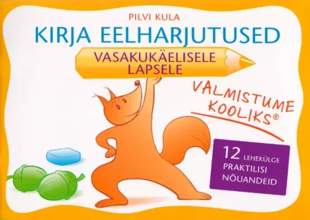 Kirja eelharjutused vasakukäelisele lapsele