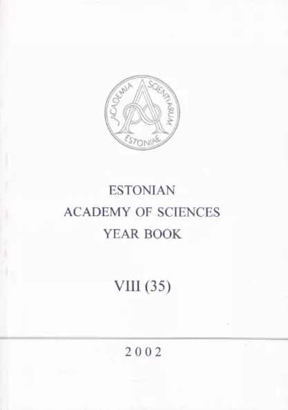 Estonian Academy of Sciences Year Book