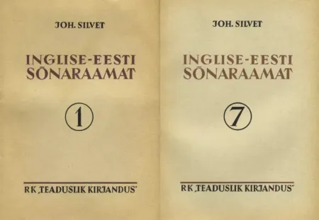 Inglise-eesti sõnaraamat I-VII