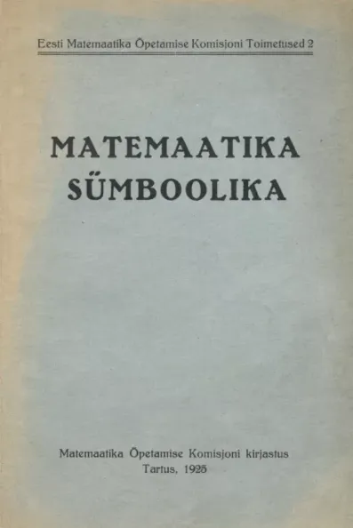 Matemaatika sümboolika