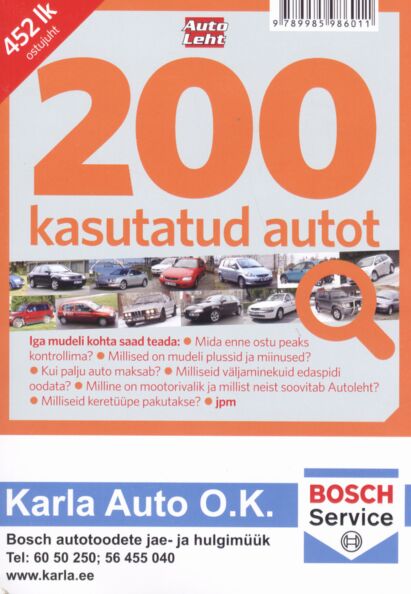 200 kasutatud autot