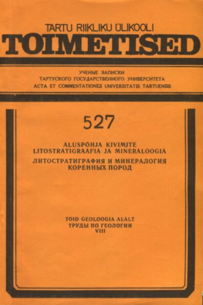 Aluspõhja kivimite litostratigraafia ja mineraloogia. Литостратиграфия и минералогия коренных пород